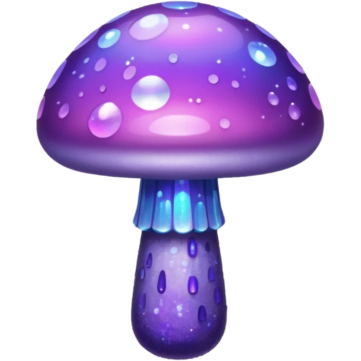 glitter purple mushroom emoji