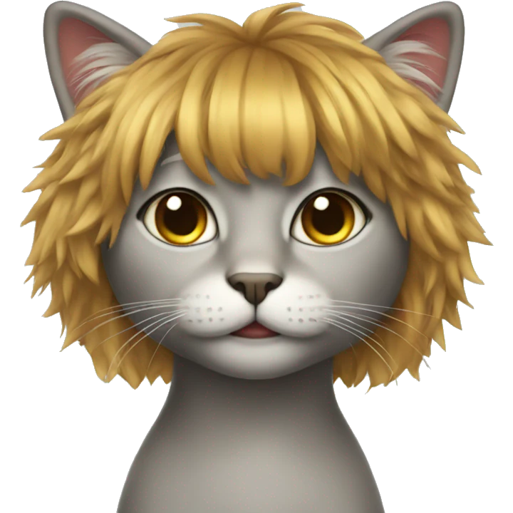 cat with wig emoji