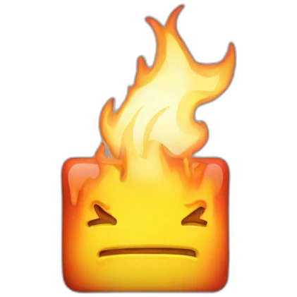 macbook burning emoji