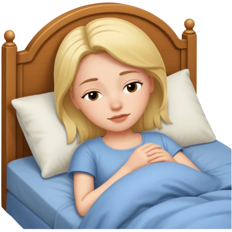Chica apunto de dormir blanca emoji