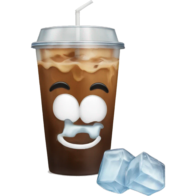 Iced coffee emoji