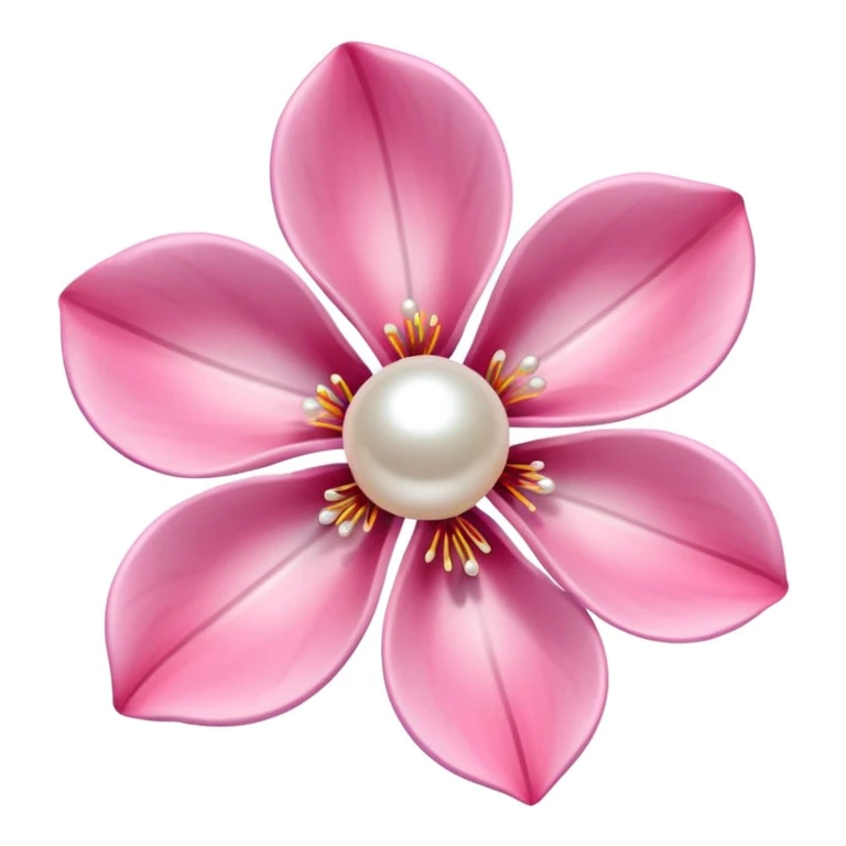 sakura flower with pearl accents emoji