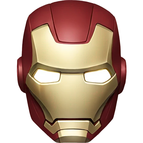 iron man showing sad emotion on his face emoji