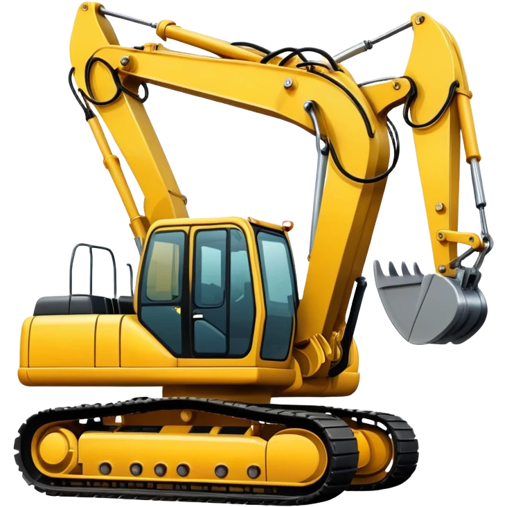 yellow excavator emoji