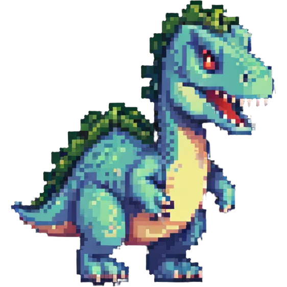 dinosaur with big toes emoji