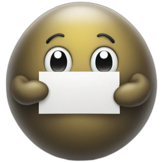 blob holding sign emoji