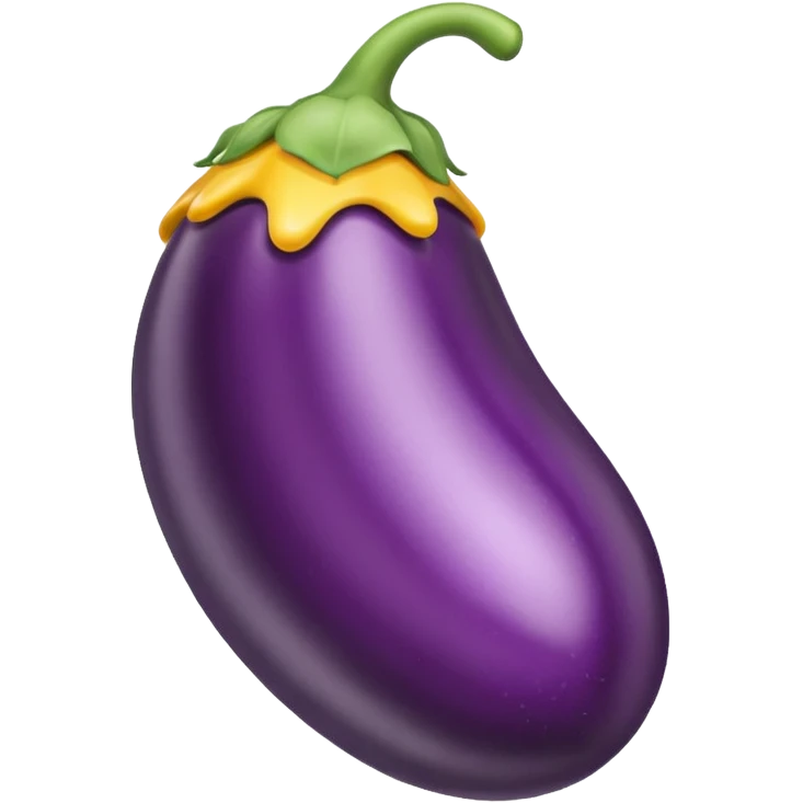Aubergine with squirt emoji emoji