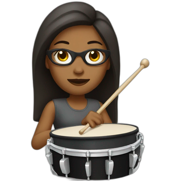 female drummer emoji