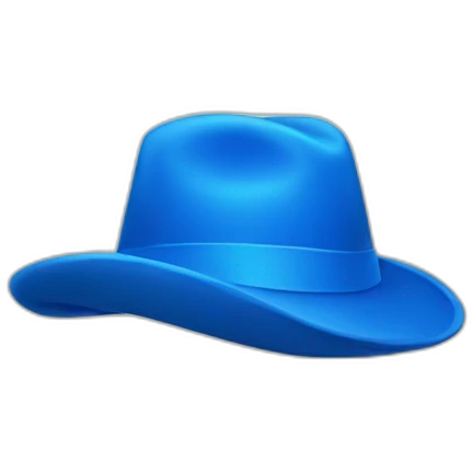  blue hat emoji