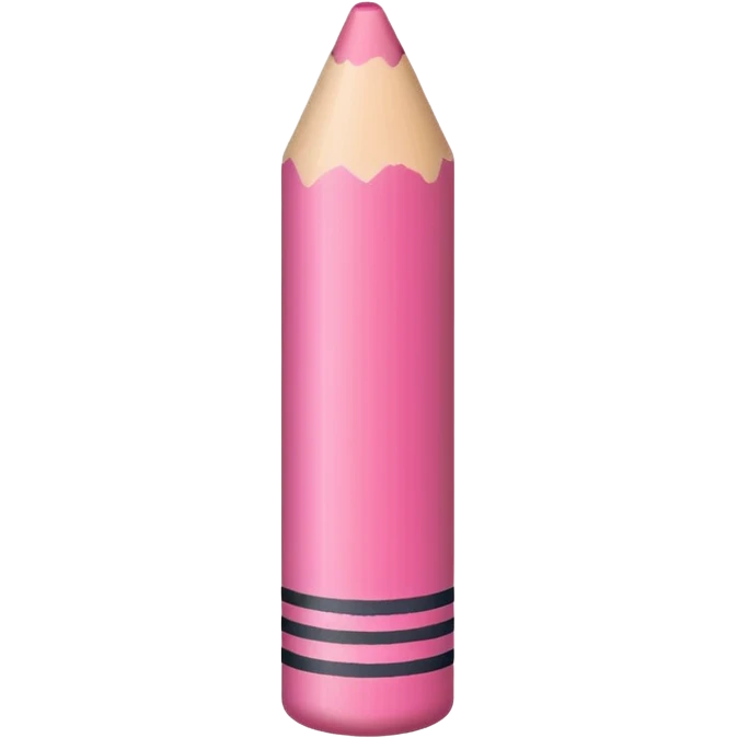 pink crayon emoji