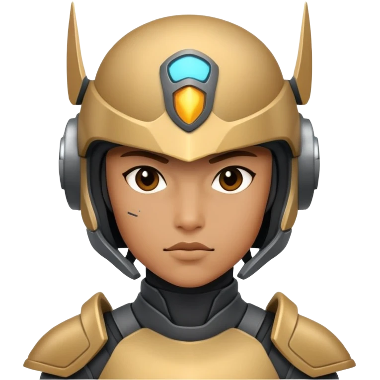 sci-fi futuristic warrior in a helmet emoji