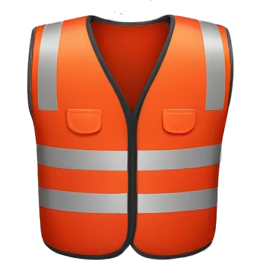 Red safety vest emoji