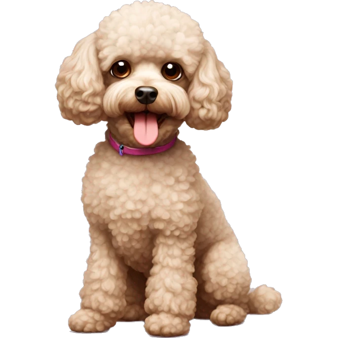 Toy poodle  emoji