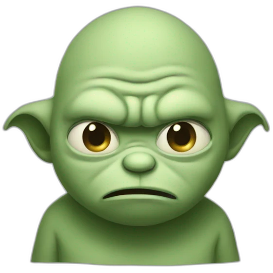 a sad grogu emoji