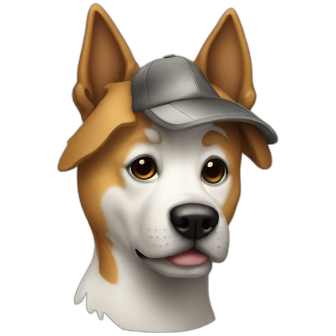 A hacker dog emoji