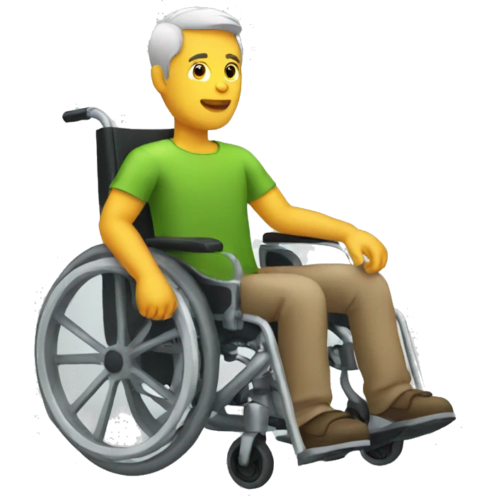 Man in a wheelchair emoji
