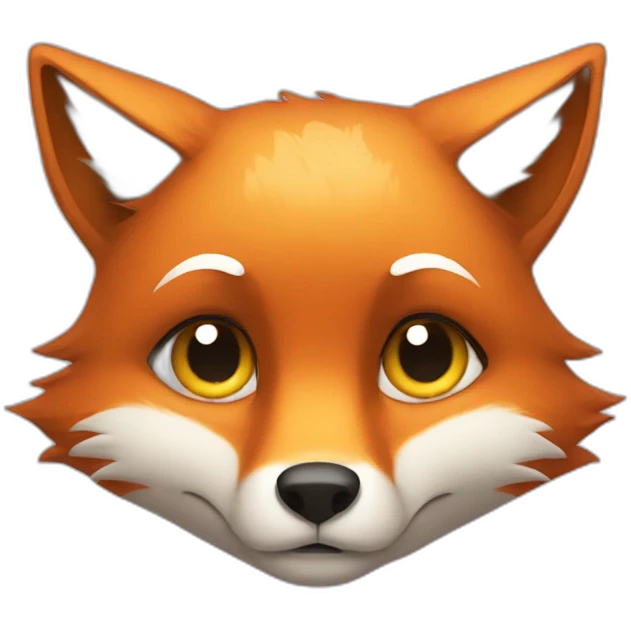 Fox with sadness emoji