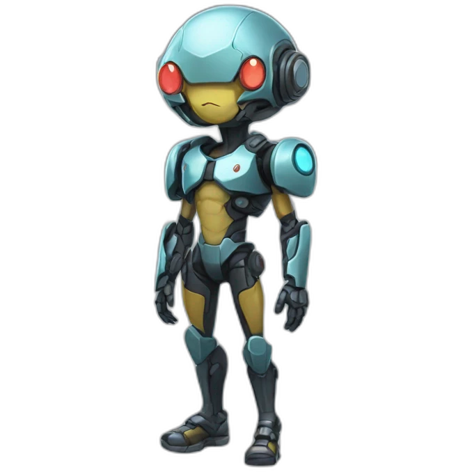 tiny cyborg pokemon full body emoji