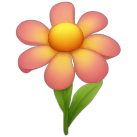 Flower flickers emoji