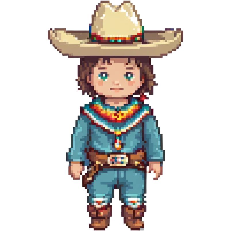 baby with charro hat emoji