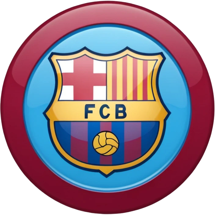 Fc Barcelona logo imoji emoji