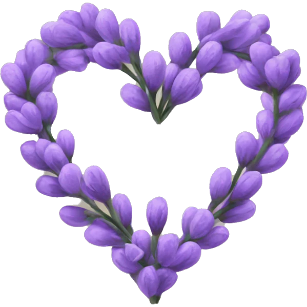 Lavender heart emoji