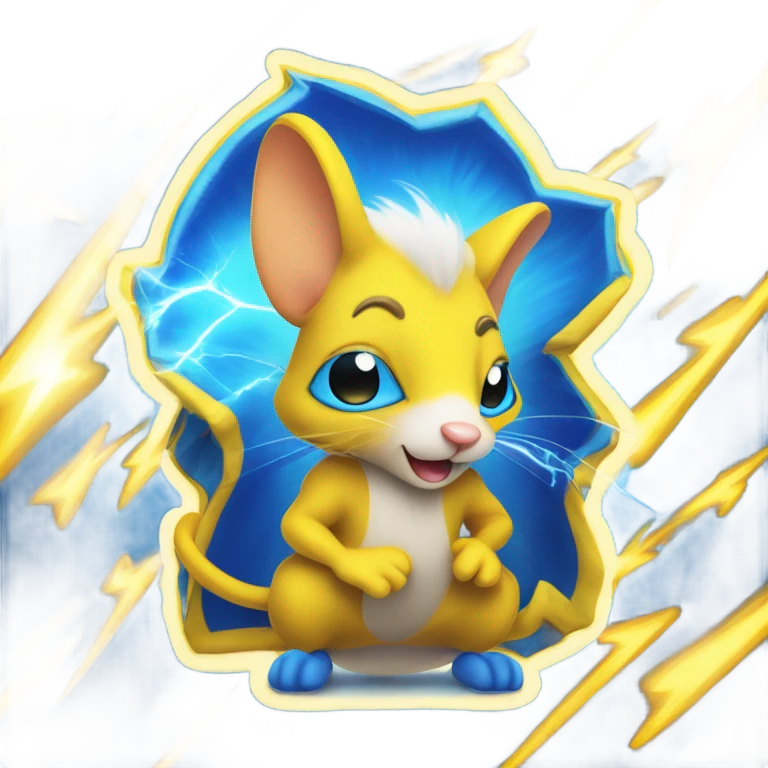 Electric mouse emoji