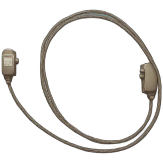 cute 1920s telephone cable emoji