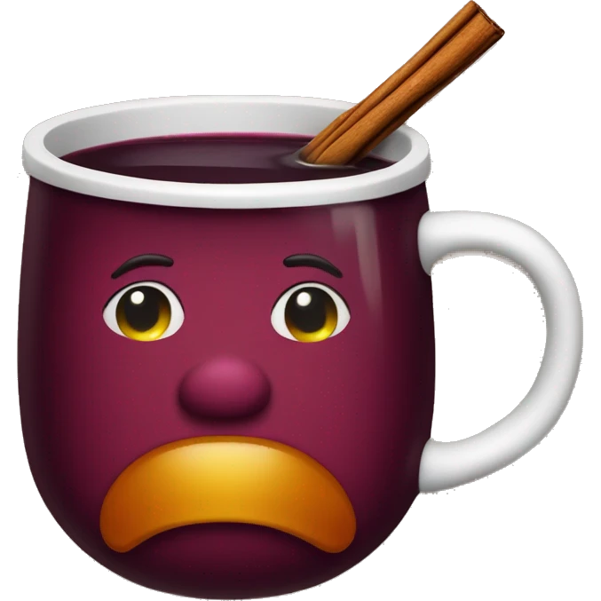 Mulled wine christmas cup emoji