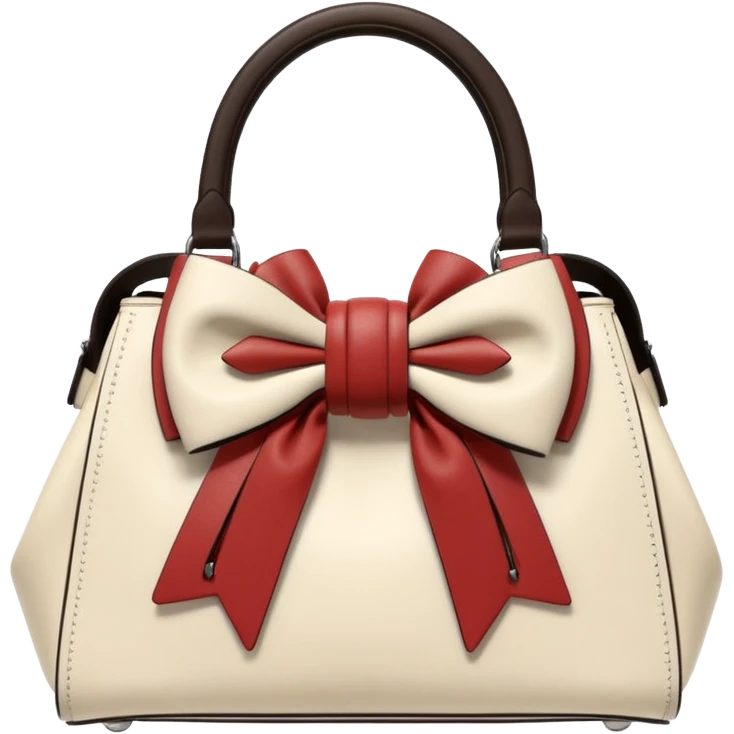 Ultra realistic Alexander Wang bag, in cottagecore aesthetic style including a detailed bow embellishments, 8k hd quailty  emoji