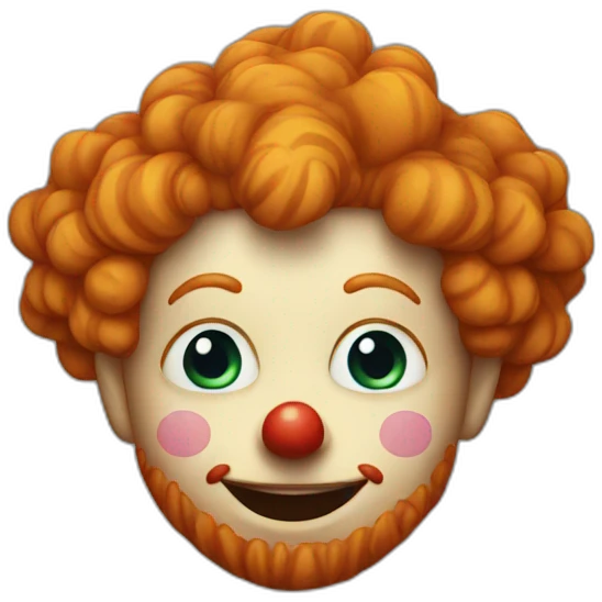 ginger clown emoji