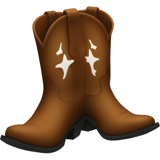 Cowboy boots emoji