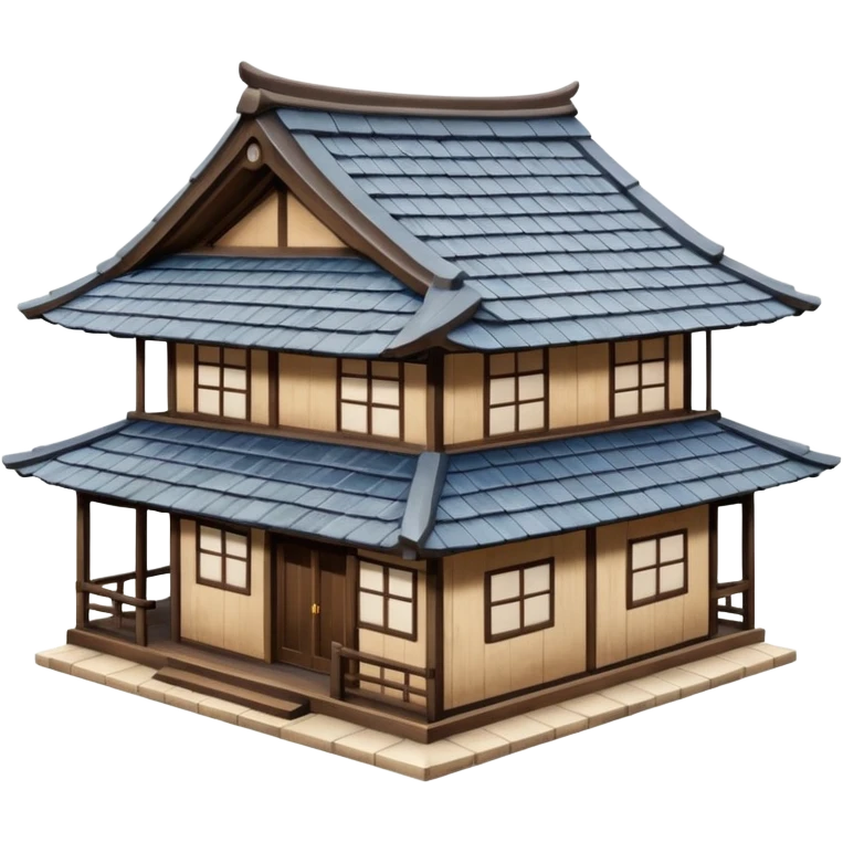 japan style wood house emoji