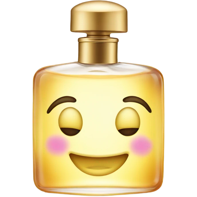 perfume with smiling face emoji
