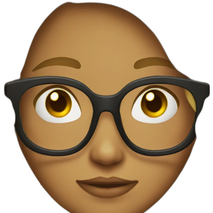 Girl glasses emoji