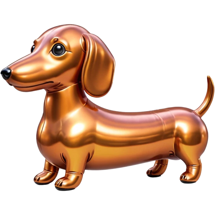 SPAM meat jeff koons style inflatable dachshund shund art sculpture emoji