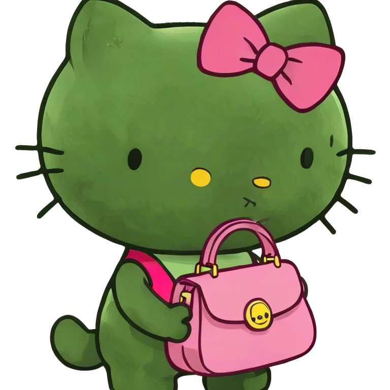 hello kitty standing up emoji