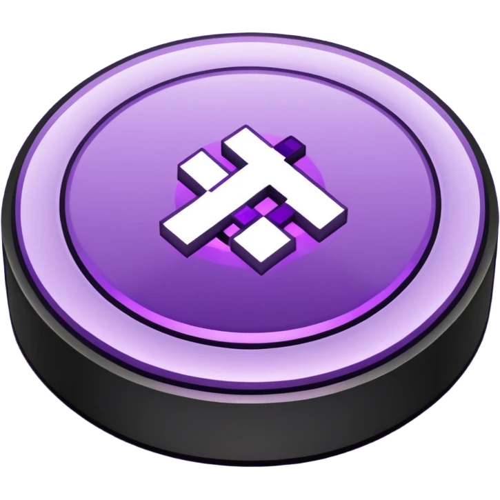 minecraft music disc with purple in the middle emoji