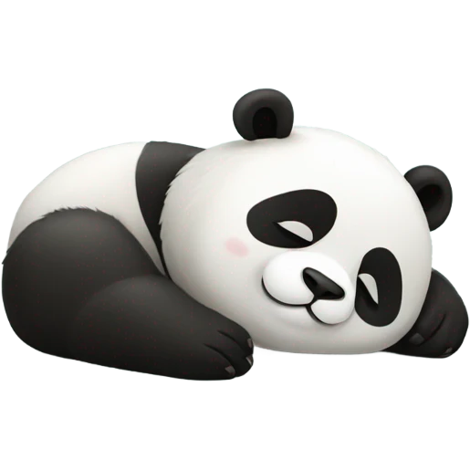 Sleeping panda emoji