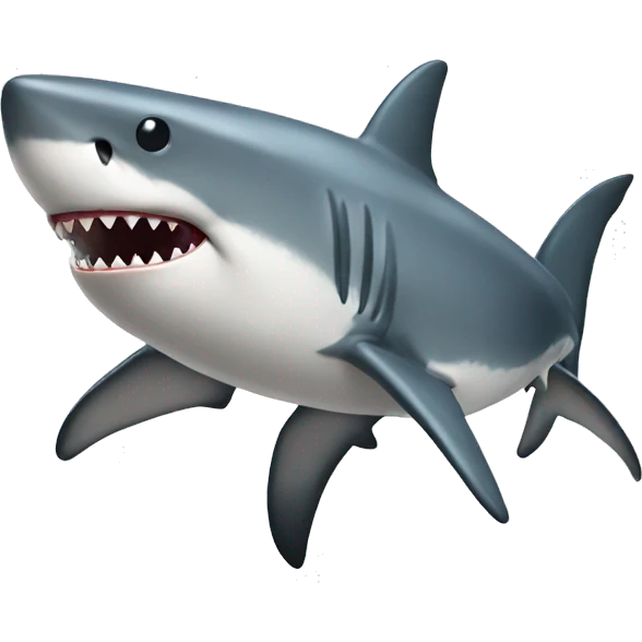 shark with panda nose emoji