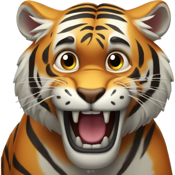 scared tiger emoji