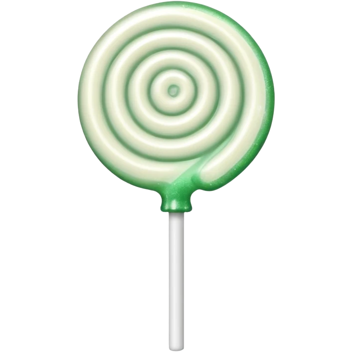 glitter toxic white lollypop 
 emoji