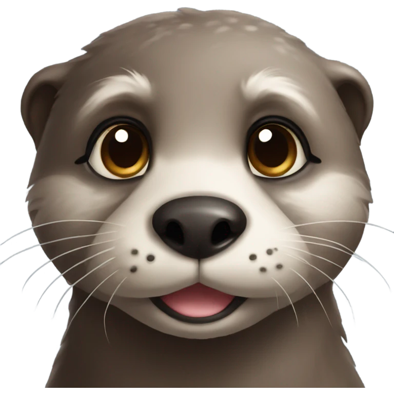 Otter making puppy eyes emoji