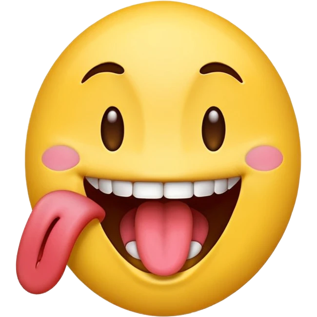 emoji with tongue out excited  emoji