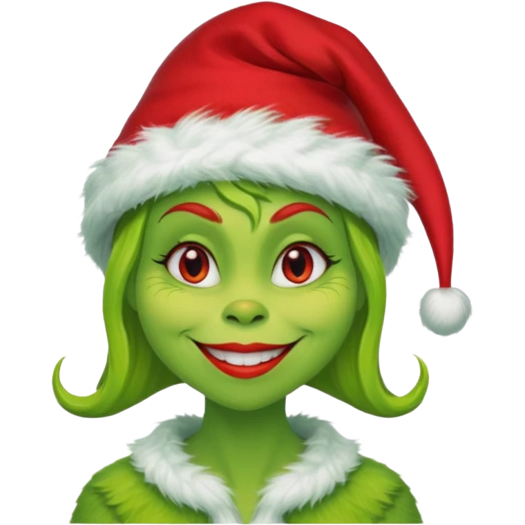 Grinch woman emoji