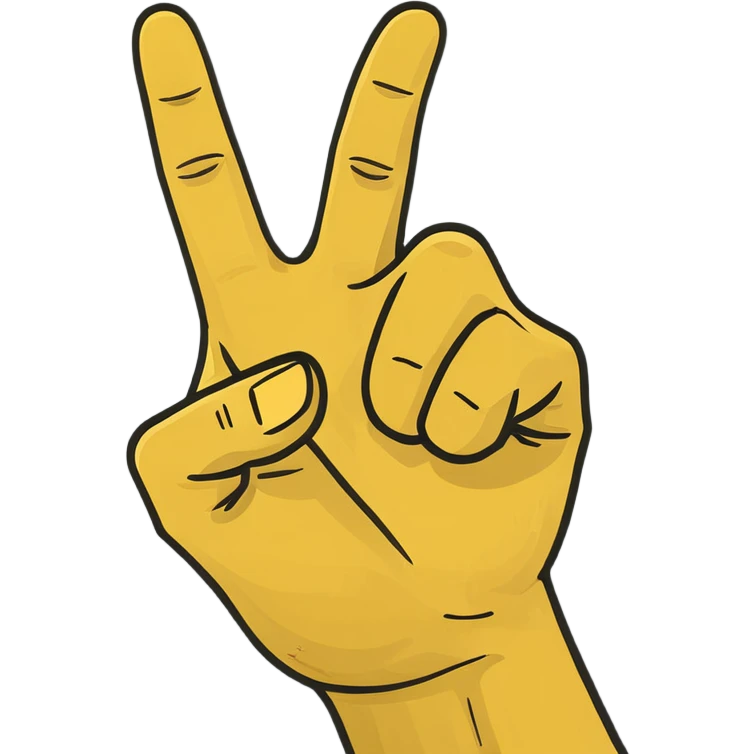 Yellow female hand making the letter L with index finger and thumb emoji
