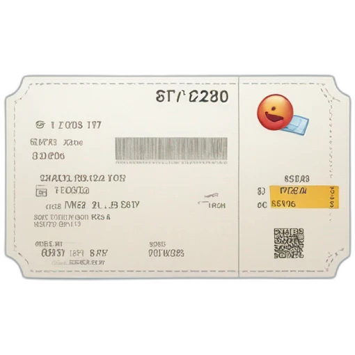 airline ticket emoji