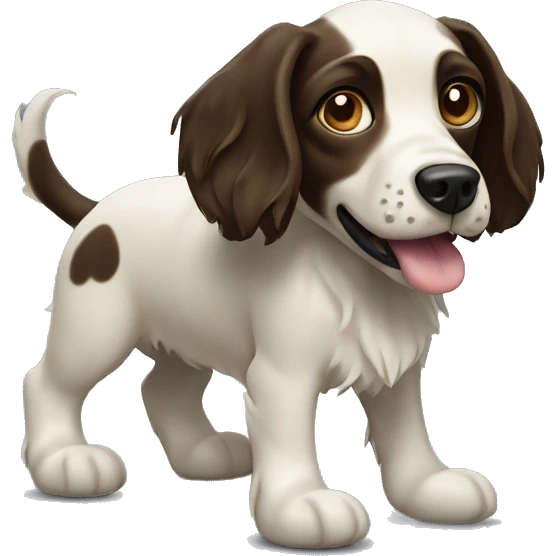 Stich and springler spaniel dog emoji