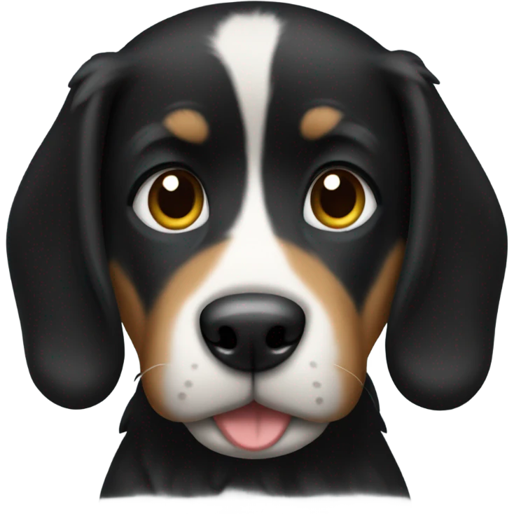 Dog wearing a black shirt  emoji