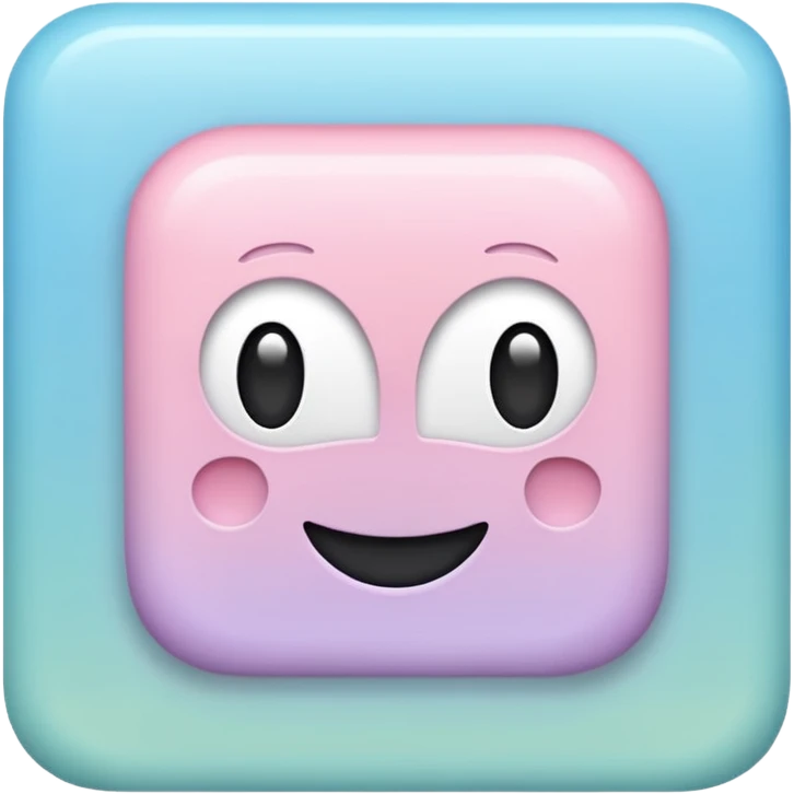 a square in which is good written in it also fill the background with pastel blue color emoji